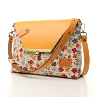 Sac à main Bandoulière Coton d'Avril ESTELLO Fleurs