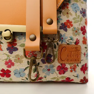 Sac à main Bandoulière Coton d'Avril ESTELLO Fleurs