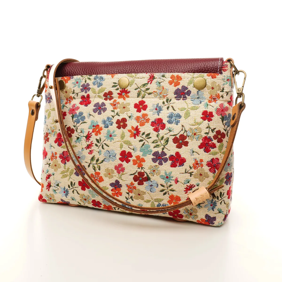 Sac à main Bandoulière Coton d'Avril ESTELLO Fleurs