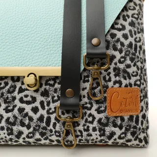 Sac à main Bandoulière Coton d'Avril ESTELLO Leopard