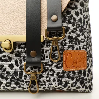 Sac à main Bandoulière Coton d'Avril ESTELLO Leopard