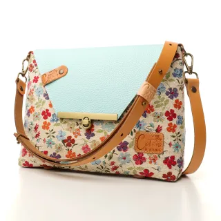 Sac à main Bandoulière Coton d'Avril ESTELLO Fleurs