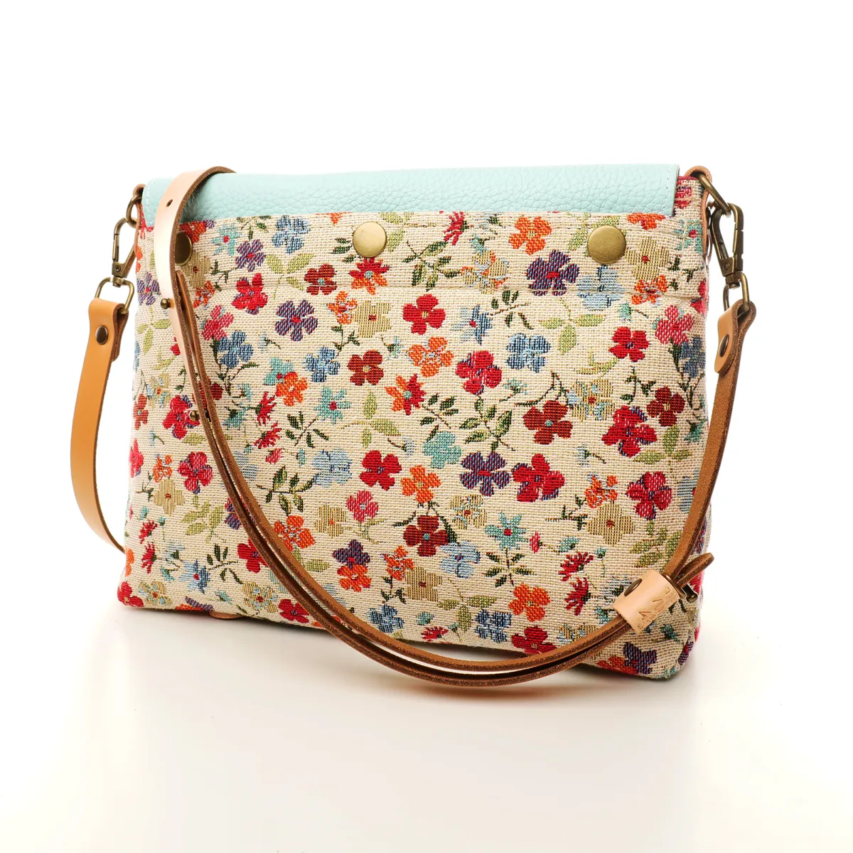 Sac à main Bandoulière Coton d'Avril ESTELLO Fleurs