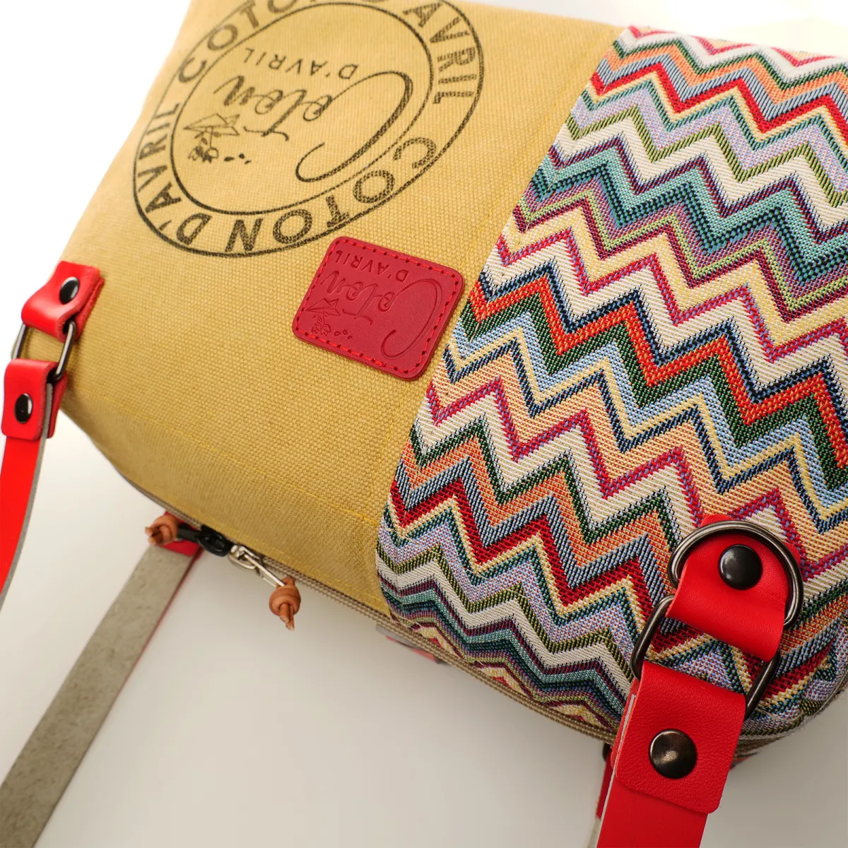 Sac à main Coton d'Avril CESAR Signature vibrations