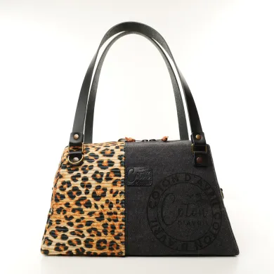 Sac à main bandoulière Coton d'Avril CESAR Signature Fauve