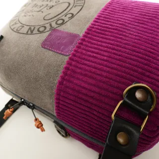 Sac à main bandoulière Coton d'Avril CESAR Signature Violine