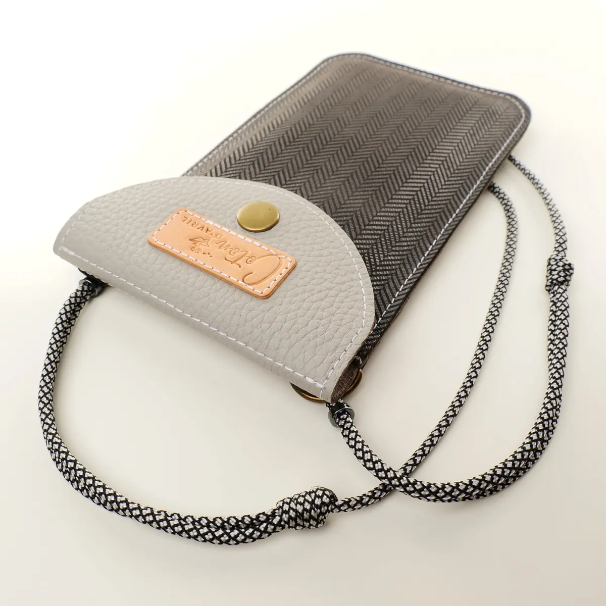 Mini sac pochette téléphone Coton d'Avril ERI Acier