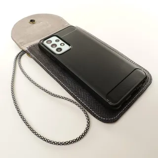 Mini sac pochette téléphone Coton d'Avril ERI Acier