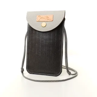 Mini sac pochette téléphone Coton d'Avril ERI Acier