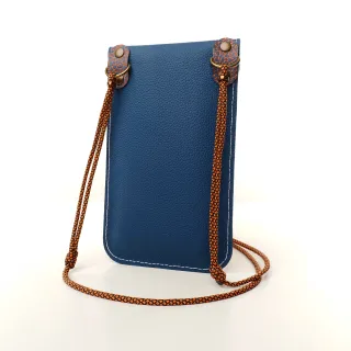 Mini sac pochette téléphone Coton d'Avril ERI Bleu Orange