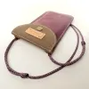 Mini sac pochette téléphone Coton d'Avril ERI Camel Rose