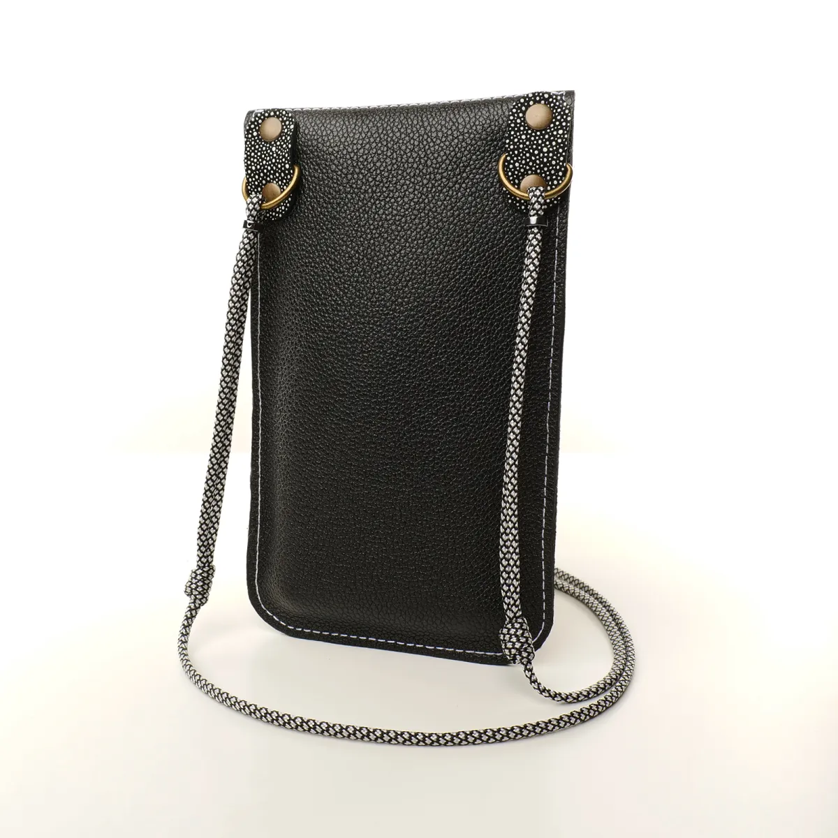 Mini sac pochette téléphone Coton d'Avril ERI Galuchat