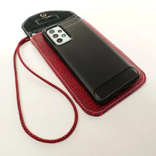 Mini sac pochette téléphone Coton d'Avril ERI Rouge Noir