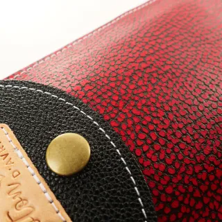 Mini sac pochette téléphone Coton d'Avril ERI Rouge Noir