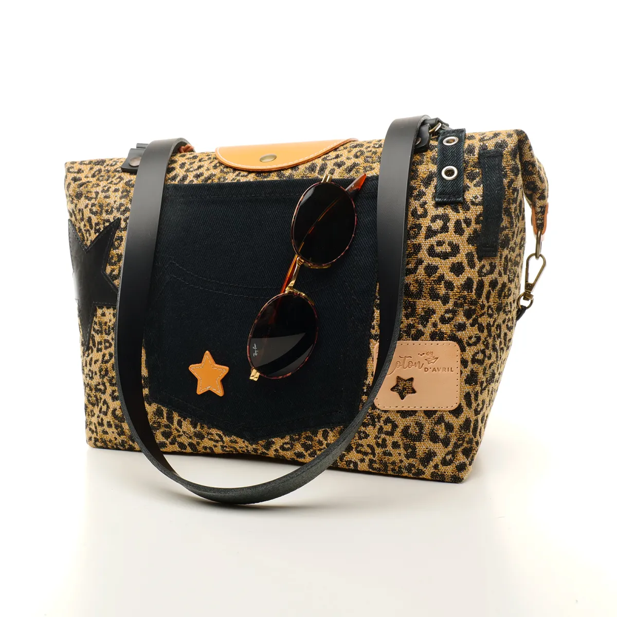Sac à main Coton d'Avril D20 Leopard EDITION