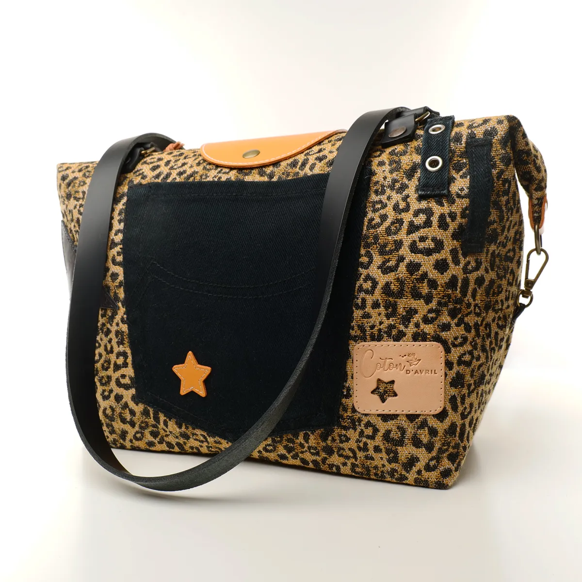 Sac à main Coton d'Avril D20 Leopard EDITION