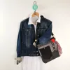Sac à main bandoulière Coton d'Avril BEATRIS Edition Jean noir