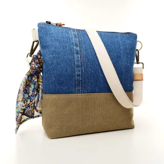 Sac à main bandoulière Coton d'Avril Beatris Edition Jean denim