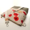 Sac à main bandoulière Coton d'Avril BEATRIS Coquelicot