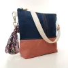 Sac à main bandoulière Coton d'Avril Beatris Edition Jean triangles