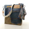 Sac à main bandoulière Coton d'Avril BEATRIS Edition Jean kaki