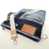 Sac à main bandoulière Coton d'Avril BEATRIS Edition Jean boutons