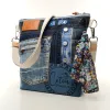 Sac à main bandoulière Coton d'Avril BEATRIS Edition Jean boutons