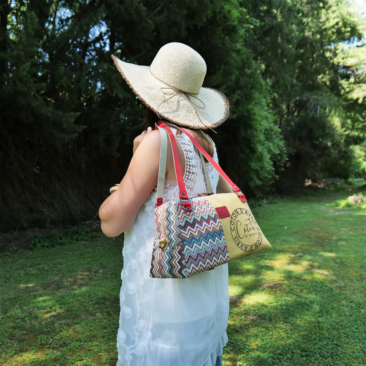 Sac à main Coton d'Avril CESAR Signature vibrations