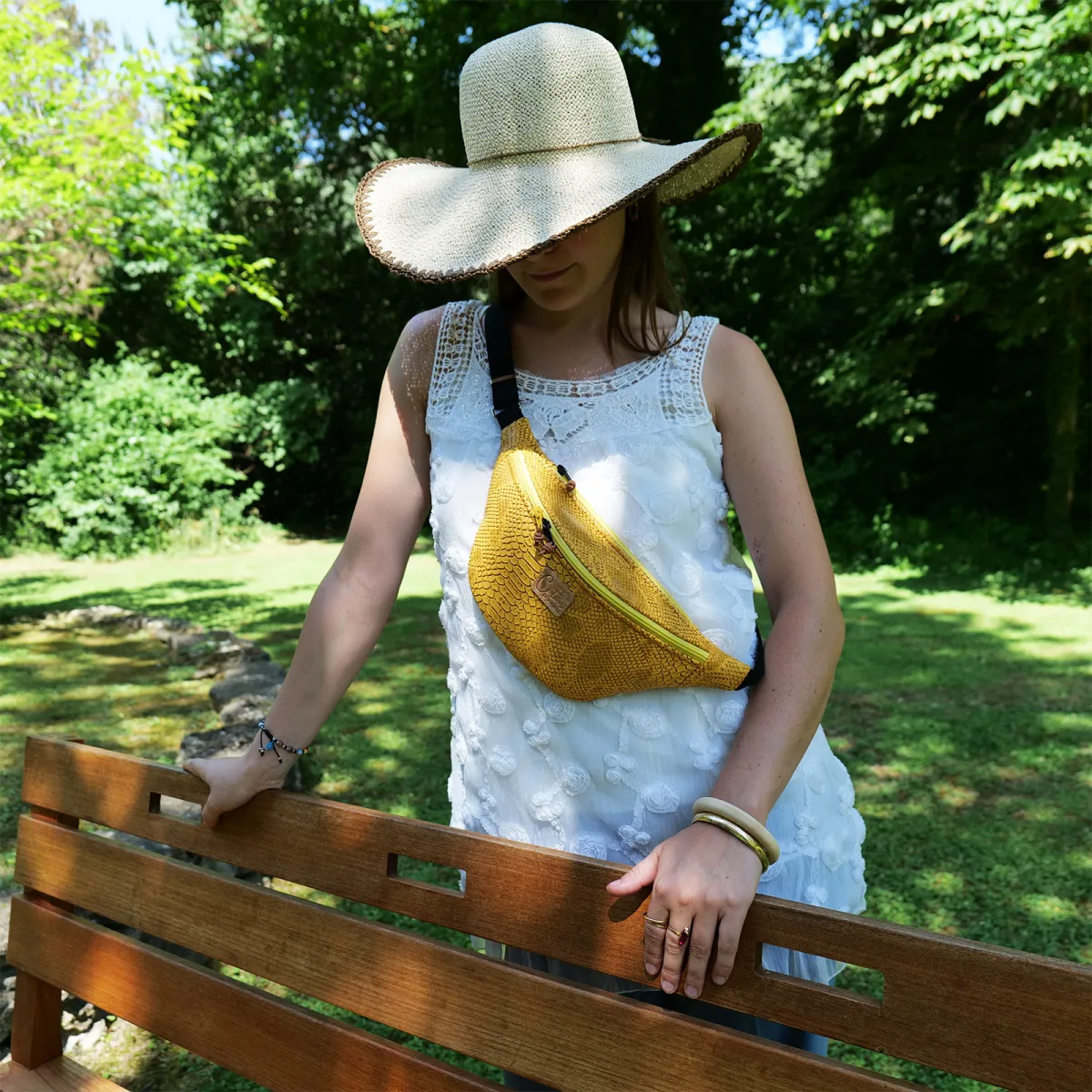 Sac banane Coton d'Avril Melisse Aspic soleil