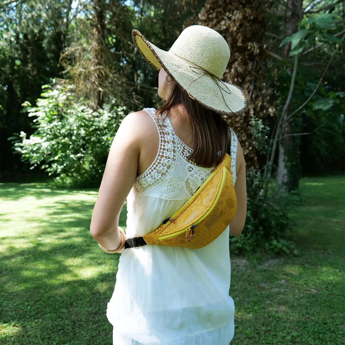 Sac banane Coton d'Avril Melisse Aspic soleil