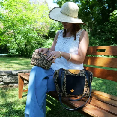 Sac à main Coton d'Avril D20 Leopard EDITION