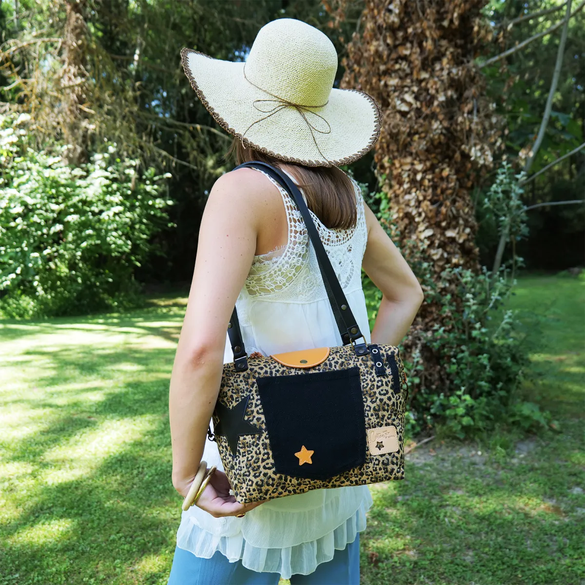 Sac à main Coton d'Avril D20 Leopard EDITION