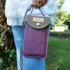 Mini sac pochette téléphone Coton d'Avril ERI Camel Rose
