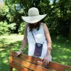 Mini sac pochette téléphone Coton d'Avril ERI Bleu Orange