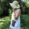 Mini sac pochette téléphone Coton d'Avril ERI Bleu Orange