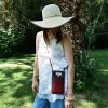 Mini sac pochette téléphone Coton d'Avril ERI Rouge Noir