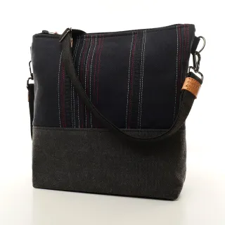 Sac à main bandoulière Coton d'Avril BEATRIS Edition Jean carbone rubis
