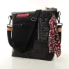 Sac à main bandoulière Coton d'Avril BEATRIS Edition Jean carbone rubis