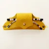 Étui à lunettes PLICO cuir pistache