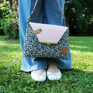 Sac à main Bandoulière Coton d'Avril ESTELLO Leopard