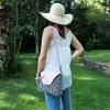 Sac à main Bandoulière Coton d'Avril ESTELLO Leopard