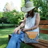 Sac à main Bandoulière Coton d'Avril ESTELLO Leopard