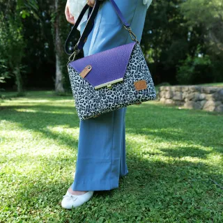 Sac à main Bandoulière Coton d'Avril ESTELLO Leopard