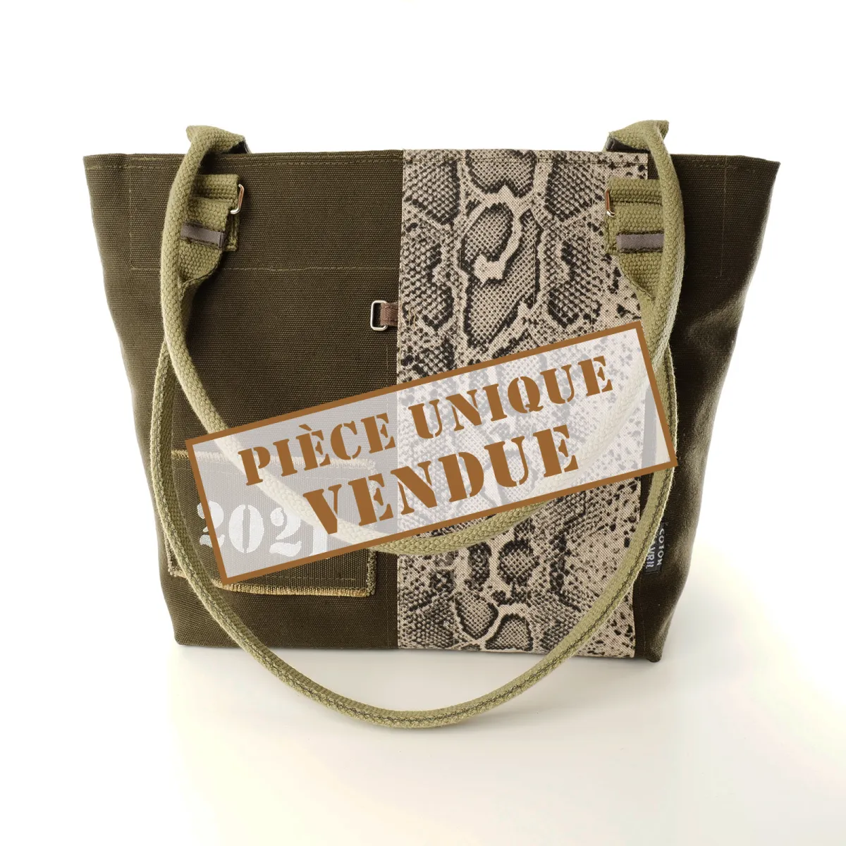Sac Cabas Coton d'Avril AVRIL Serpent