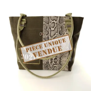 Sac Cabas Coton d'Avril AVRIL Serpent