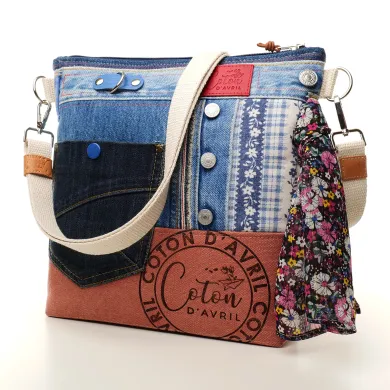 Sac à main bandoulière Coton d'Avril BEATRIS Edition Jean Praline