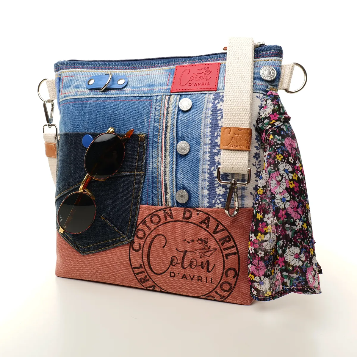 Sac à main bandoulière Coton d'Avril BEATRIS Edition Jean Praline