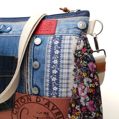 Sac à main bandoulière Coton d'Avril BEATRIS Edition Jean Praline