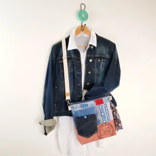 Sac à main bandoulière Coton d'Avril BEATRIS Edition Jean Praline