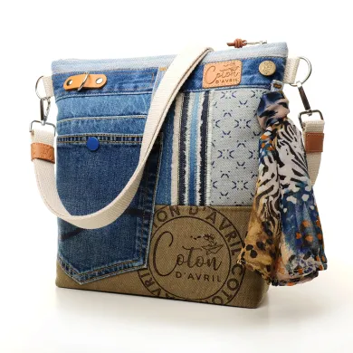 Sac à main bandoulière Coton d'Avril BEATRIS Edition Jean Savane